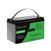 DATOUBOSS 12V 100AH LiFePO4 Battery Portable Rechargeable Built-in Intelligent BMS System Deep Cycle 10000+ for RV