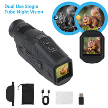 R11 Night Vision Monocular 10X Zoom, QHD Photo and Video Night Portable Vision 800m Visible Distance, Support Adult Helmet For Camping, Bird watching, Hunting