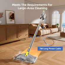Teendow SC-05 1300W Floor Steam Cleaner – 350ml Water Tank, 20s Fast Heating, 98°C High-Temperature Steam, 180° Rotating Mop Head, 2 Adjustable Steam Modes, 6-in-1 Steam Cleaner Machine