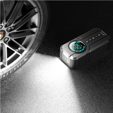 Tuerbb T-JA01 4 em 1 carro ir para iniciantes bomba de ar banco potência iluminação compressor carros partida da bateria inflador de pneus automático