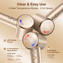 Teendow MY78PA Hair Dryer with LED Display 110,000 RPM 22m/s High Speed Fast Drying 200 Million/cm³ Negative Ions 55dB Low Noise