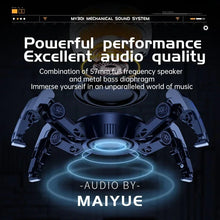 2500mAh Machine Audio Dynamic RGB Lighting Bluetooth Speaker Wireless Subwoofer HIFI Box Sound Desktop Home Hi-Res Stereo