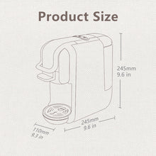 BENE PRESSO B2A 4-in-1 Hot/Cold Coffee Maker - For Capsules, Pods & Ground Coffee. 20Bar, Compact, Quiet, One-Touch Switching