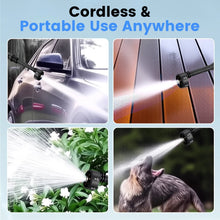 MUDIRO M-BW1 Cordless Pressure Washer with 4.0Ah Batteries,220Bar 1.32 GPM Brushless Motor Portable Pressure Washer with 6 in 1 Nozzles, Power Washer for Cars, Fences, Driveways, Home, Patios