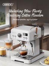 HiBREW H10 Plus Semi-Automatic Espresso Machine – 20 Bar Pressure, PID Temp Control, 58mm Portafilter | Home Barista Coffee Maker