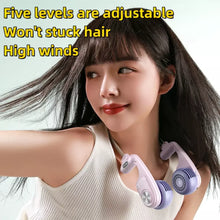 Portable Neck Fans, Wearable Personal Fan, 3200 Mah Battery Powered Bladeless Fan for Outdoor Travel