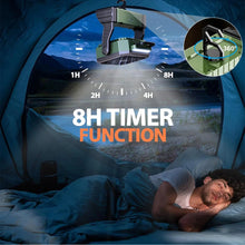 Portable 4 Speed Camping Fan with Rechargeable Battery Cordless Outdoor Cool Ceiling Fan with LED Light Air Circulators