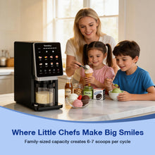 Teendow KF-002 Ice Cream Maker with 8 Preset Programs, Self-Cleaning, Mix-In & Re-Spin Functions, Home Countertop Model