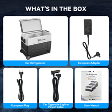 Foursun 35L/45L/55L Dual Zone Car Fridge Freezer with Bluetooth App Control Portable Compressor Cooler for Camping, Travel, Home