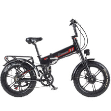 RANDRIDE YX20M-2 Electric Bike 48V 20AH 500W*2 (Peak 1000W*2) Dual Motor Recommended Top Speed 25KM/H 20inch Tire 50-60KM Max Mileage 180KG Max Load Electric Bicycle
