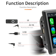 B5 7-inch Wireless CarPlay Android Car Stereo Bluetooth 5.0, AHD Touch Screen, Mirror Link, Reverse Camera, Multimedia Card Slot