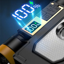 Multifunctional Folding LED Solar Flashlight Dual Light Source Outdoor Camping Torch Built-in 18 Hardware Tools USB Rechargeable Outdoor Waterproof Emergency Lantern