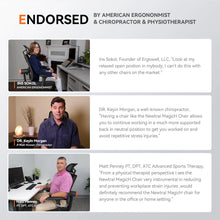 Newtral MagicH-BP Ergonomic Chair with Footrest - Home Office Desk Chair with Auto-Following Lumbar Support, 4D Armrest, Seat Depth & Height Adjustable, 96°-136° Reclines