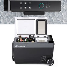 MUDIRO 45L Car Fridge with ICE Maker Freezer Fast Cooling Car Refrigerator Quick Ice Making Mobile Refrigeration System Energy Saving with LED Lighting