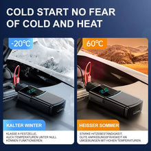 TUERBB T-JA02 2 In 1 1000A Car Jump Starter Air Compressor 150PSI Multi-functional Tire Inflator Battery Booster with LED Digital Display Power Bank