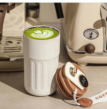 Stainless Steel 316 Smart Thermal Cup with Intelligent Temperature Display 450ml Capacity Perfect Office Coffee Mug Portable with One-Button Flip-top Lid Ideal for Travel