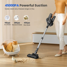 Proscenic P13  Cordless Vacuum Cleaner,45Kpa Power Suction,Max 45mins Runtime, Green LED Headlights for Better Dust Inspection