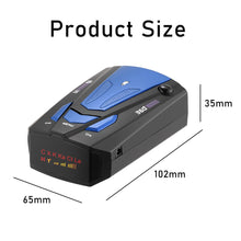 V7 Laser Radar Detector Long Range Detection 360 Degree Speed Monitoring with Voice Alerts, Easy Install for All Vehicles Radar Detectors
