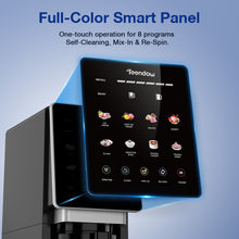 Teendow KF-002 Ice Cream Maker with 8 Preset Programs, Self-Cleaning, Mix-In & Re-Spin Functions, Home Countertop Model