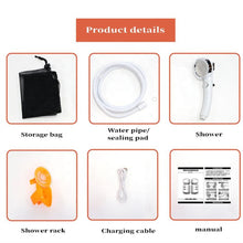 Outdoor Shower Pump Dormitory Camping Portable 2-in-1 Electric Shower Emergency Lighting Portable Camping Shower