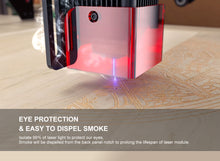 Gravador a laser LONGER RAY5 5W, tela sensível ao toque de 3,5 polegadas, escultura offline, laser focado ultrafino, chipset de 32 bits, módulo de laser atualizável