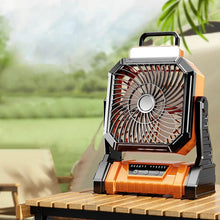 Portable 4 Speed Camping Fan with Rechargeable Battery Cordless Outdoor Cool Ceiling Fan with LED Light Air Circulators