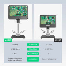 Andonstar New AD210 Digital Microscope 10.1 inch Adjustable LCD for Electronics Microscope Tools PCB 1080P Soldering Microscopio