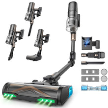 Proscenic P20 OnePass Cordless Vacuum Cleaner- 70KPa Suction, 180° Bendable Tube, 680W Brushless Motor, 70Min Runtime Wet Dry Hard Floor for Pet Hair