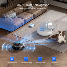 Teendow D10S LDS Robot Vacuum & Mop, 5000PA Suction, Smart Mapping, Precision Navigation, Alexa/Google Assistant, Pet Hair Removal