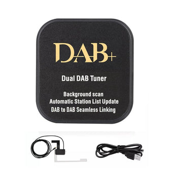 TUERBB DAB-005 DAB/DAB+ Receiver Box Dual-band High Sensitivity and Frequency Range Plug and Play