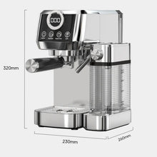 HiBREW H13A 3 in 1 Semi Automatic Espresso Cappuccino Latte Coffee Machine Automatic Milk Froth Ground Coffee Stainless Steels