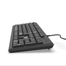 LD-618 Wired Keyboard & Mouse Combo Quiet Ergonomic Splash-Resistant 1000 DPI Precision USB for Office & Home Use