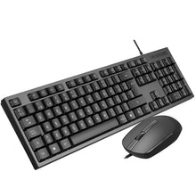 LD-801 Keyboard & Mouse Set USB Ergonomic Durable Design Silent Spill-Resistant 1000 DPI Comfortable Grip for Windows/Mac