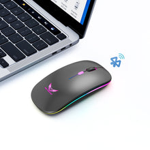 M60 Wireless Mouse with RGB Lighting Dual 2.4G & Bluetooth Connectivity Adjustable DPI Long Battery Life USB-C Charging Compatible with Windows/iOS