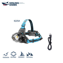 SmilingShark K225A White/Yellow Outdoor USB Rechargeable Powerful Long Range Light Camping Night Fishing Headlamps