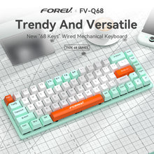 FV-Q68 “68 Keys” Keyboard RBG Lighting Mechanical Shaft Mechanical Keyboard Type-C Wired Connection