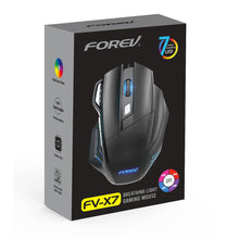 FOREV FV-X7 Wired RGB Lighting Mechanical Gaming Mouse, Adjustable DPI, Colorful Gradient Breathing Lights