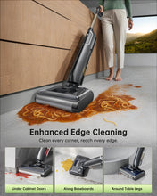 Vactidy X7S Cordless Wet Dry Vacuum, 180 Flat Reach, 40 Min Runtime, 3-in-1 with Self-Cleaning, 450ML Dirty Water Tank, 800ML Cleaner Water Tank, 0.8KG Lightweight Design