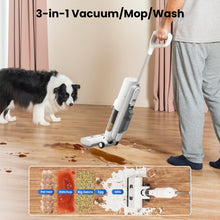 Proscenic F10 Pro Cordless Wet Dry Vacuum Floor Cleaner and Mop,3-in-1 Vacuum/Mop/Wash & One-Button Auto Self-Cleaning