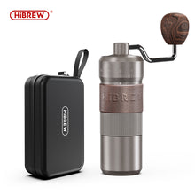 HiBREW G4B Manual Coffee Grinder Portable High Quality Hand Grinder Mill Aluminium With Visual Bean Storage