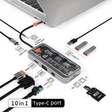 Basix SW4U-A/SW4U-C 4-in-1 USB-C/USB-A, SW8V 8-in-1 SW10V/SW10V-PRO 10-in-1/Type-C HUB 4K 30Hz Dock Station,Type-C to HDMI/USB/TF Card Compatible RJ45 Ethernet PD100W,100Mbps,Gigabit Ethernet Port