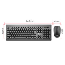 X901 2.4G Wireless Keyboard & Mouse Combo Slim Durable 1600 DPI Splash-Resistant Ergonomic Plug & Play