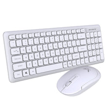X902 2.4G Wireless Keyboard and Mouse Combo Slim Portable Splash-Resistant 10m Range Plug & Play Ergonomic Design