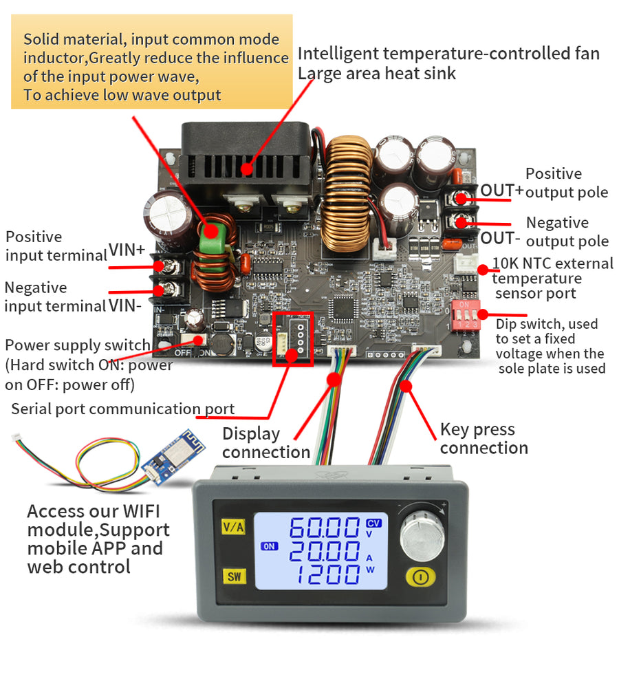 XY6020L CNC Adjustable Direct Current Stabilized Voltage Power