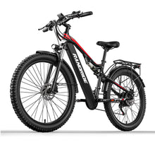 RANDRIDE YG90B Preto 48V 17AH 1000W 27,5 * 2,4 polegadas Bicicleta elétrica 120KM Faixa de quilometragem Carga máxima 120KG