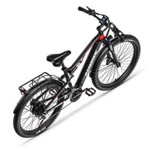 RANDRIDE YG90B Preto 48V 17AH 1000W 27,5 * 2,4 polegadas Bicicleta elétrica 120KM Faixa de quilometragem Carga máxima 120KG