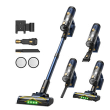Vactidy V12 Cordless Vacuum Cleaner, 50000Pa Suction, 450W Motor, 2-in-1 Wet Dry Vacuum, LED Display, 150-Min Runtime, 0.5L Dust Bin, Green Light Dust Detection
