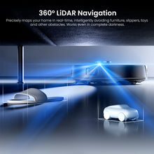 Proscenic Q8 MAX+ Smart Vacuum Cleaner Robot 3-in-1 System 8000Pa Strong Suction 360° LiDAR Navigation 3L Self Emptying Station Smart Mapping Voice Control with Alexa Google Home