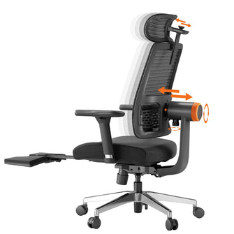 NEWTRAL MagicH-BPro Ergonomic Chair with Footrest, Auto-Following Backrest Headrest, Adaptive Lower Back Support, Adjustable Armrest, 4 Positions to Lock