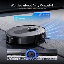 Proscenic Q8 MAX+ Smart Vacuum Cleaner Robot 3-in-1 System 8000Pa Strong Suction 360° LiDAR Navigation 3L Self Emptying Station Smart Mapping Voice Control with Alexa Google Home